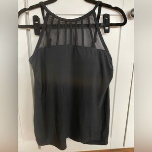 Ruby Ribbon Playa Tankini top, black, size 10